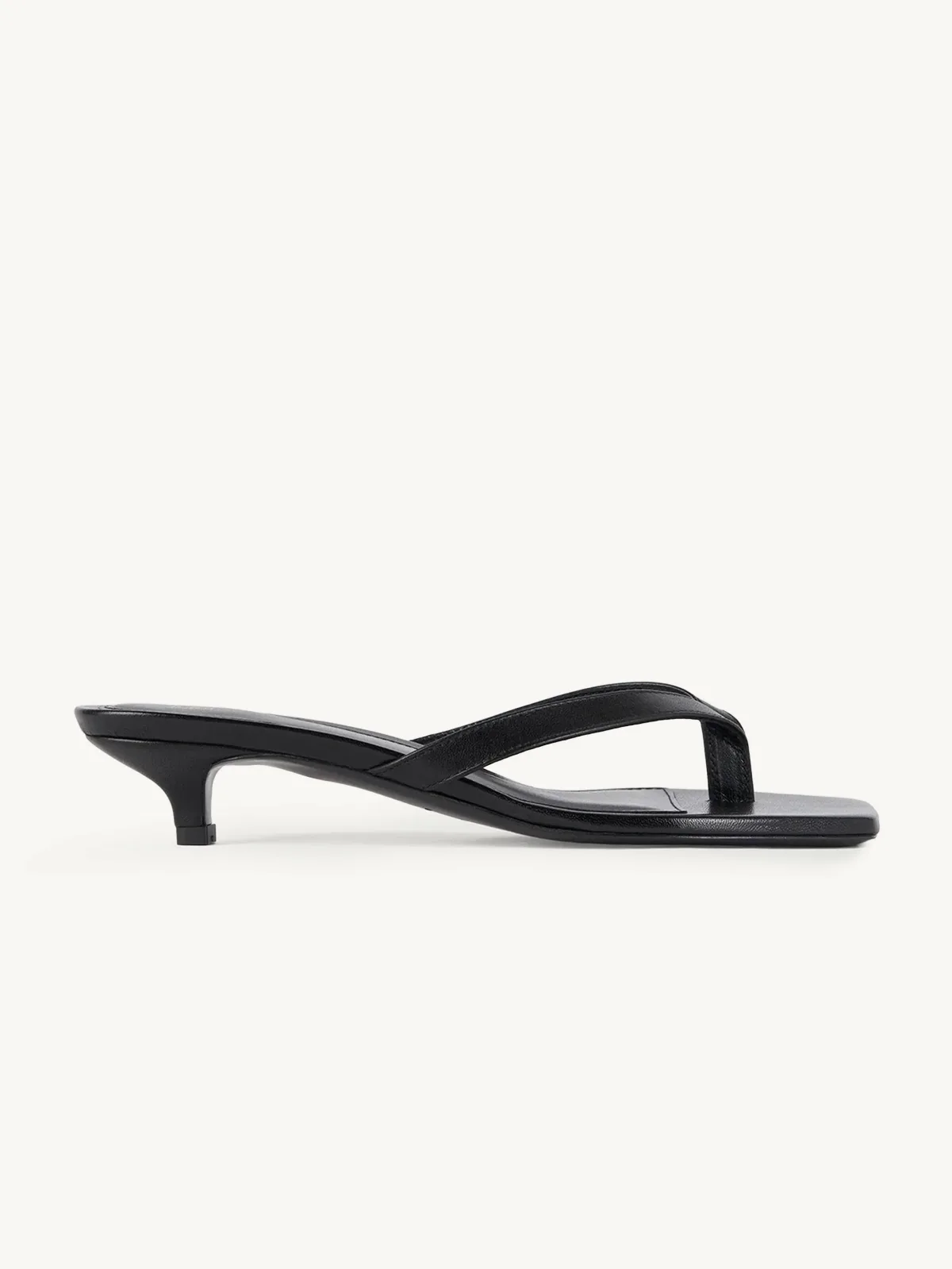 Leather Heeled Flip Flops by Toteme