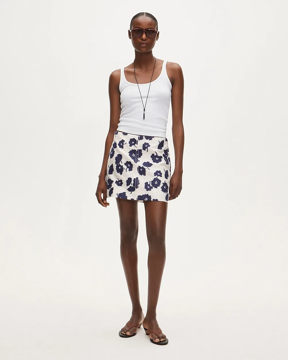 Fairfax Mini Skirt in Blurred Floral Jacquard by J.Crew