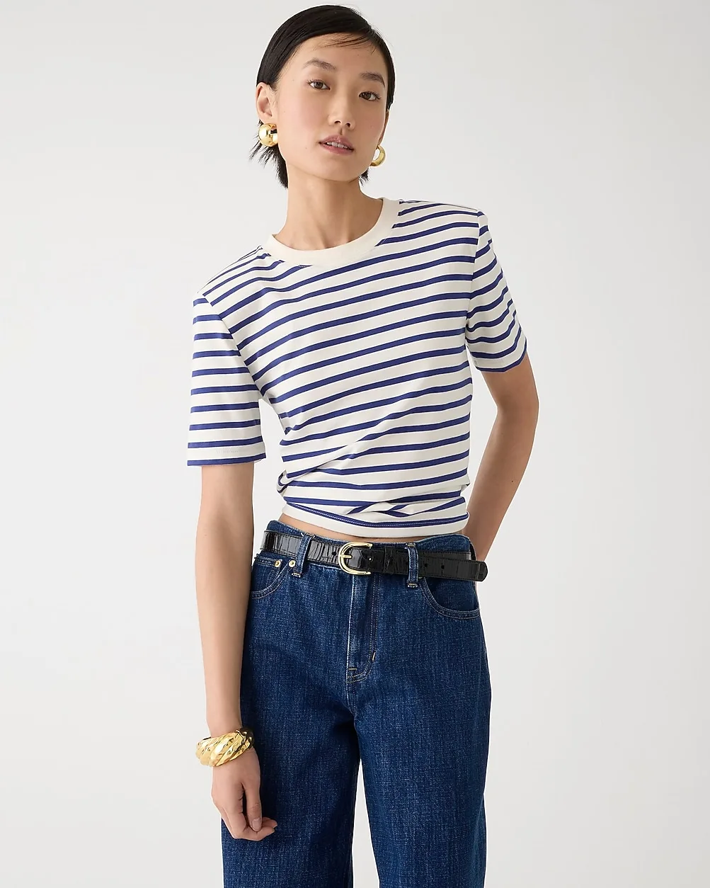 Saint James® x J.Crew Structured T-Shirt by J.Crew