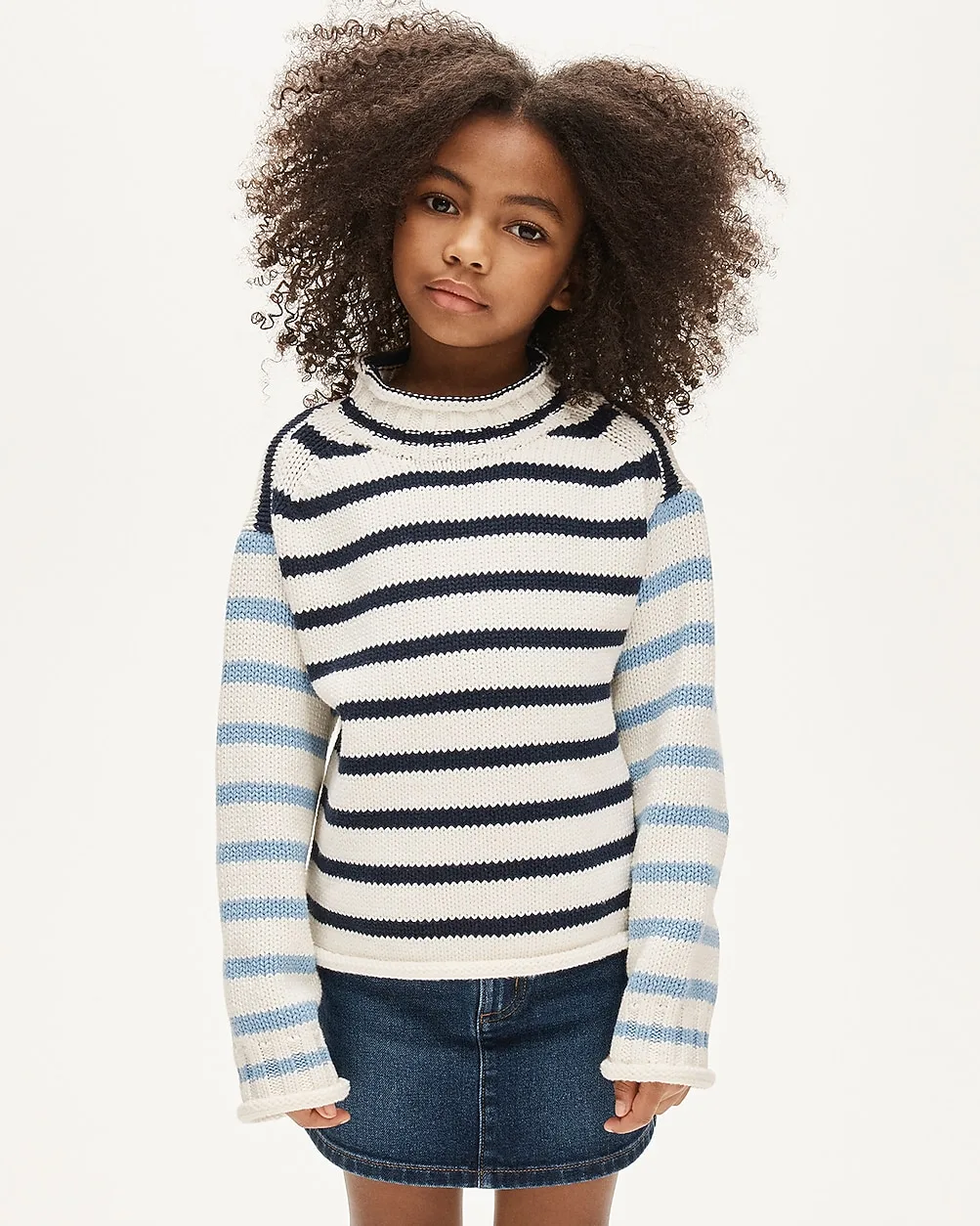 2025 Rollneck™ Sweater in Stripe by J.Crew