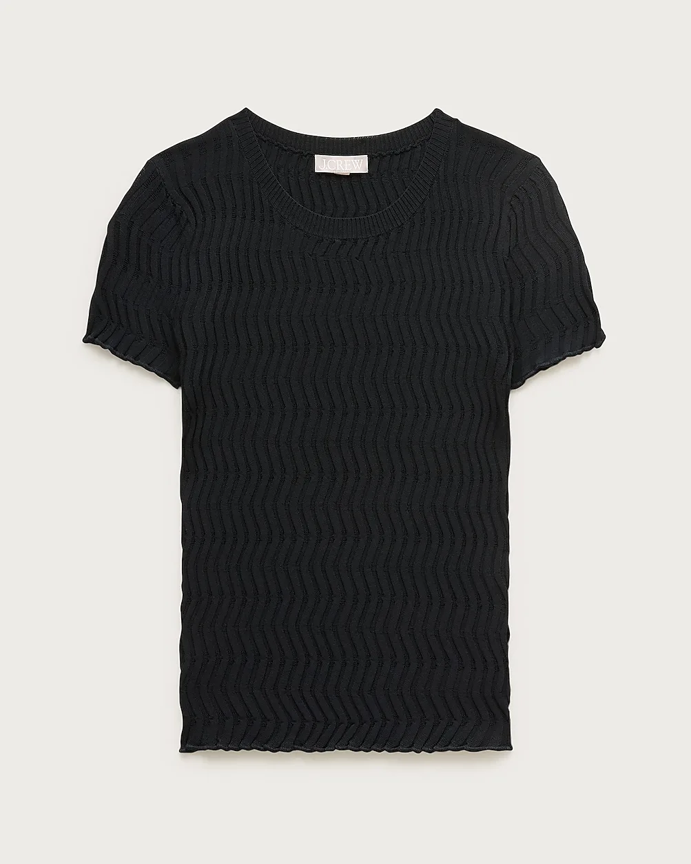 Wave-Rib Sweater-Tee in Super-Stretch by J.Crew