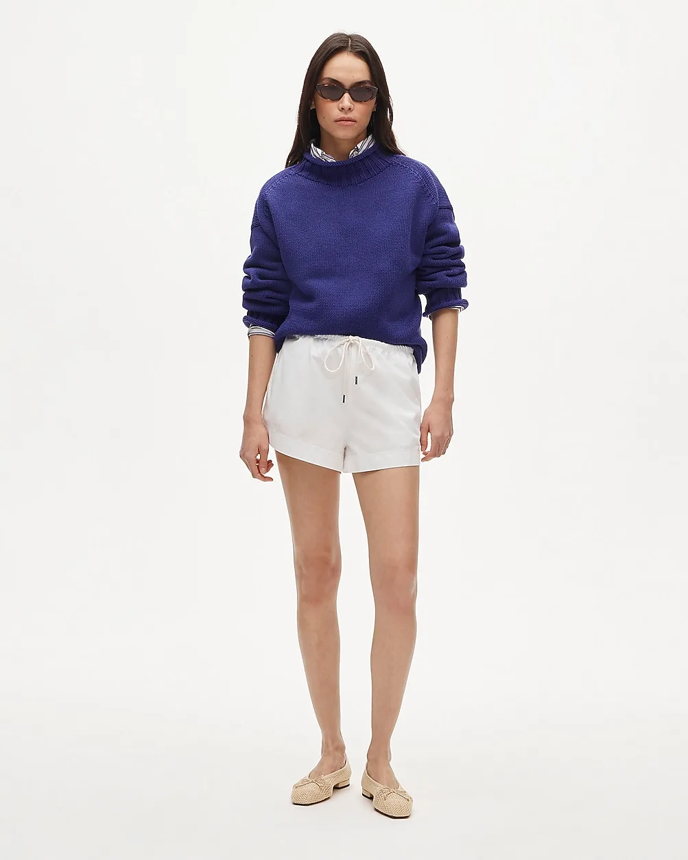 Cruise Drawstring Short in Cotton Poplin by J.Crew