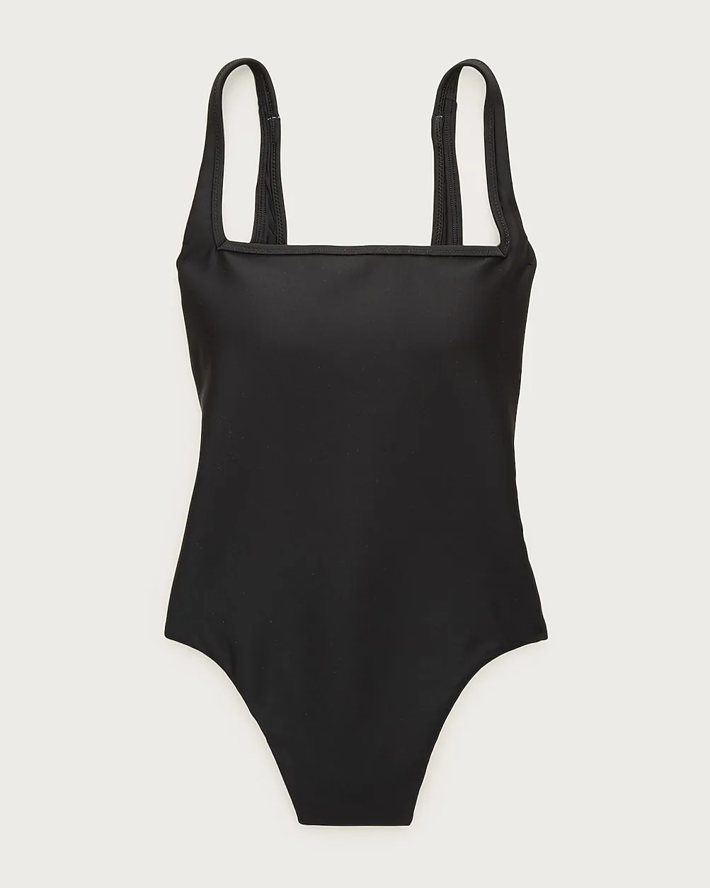 Long-Torso Squareneck One-Piece in Classic Sculpt™ by J.Crew