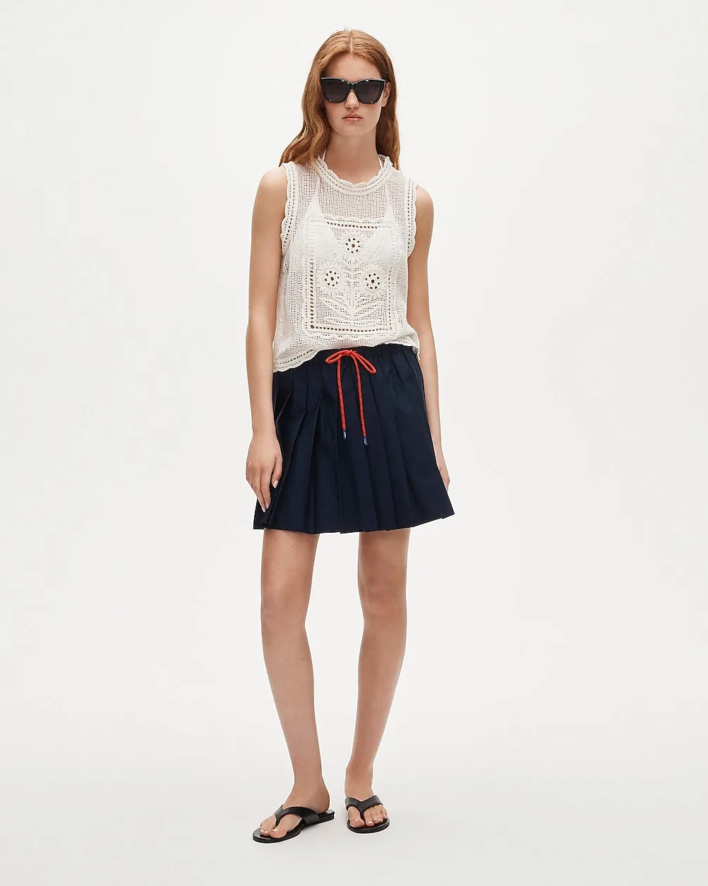 Paracord Pleated Mini Skirt by J.Crew