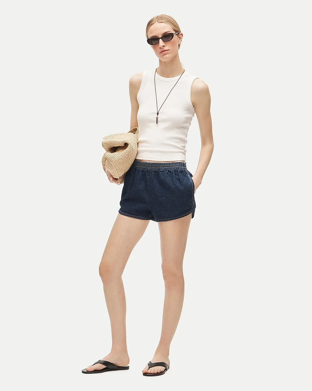 Boxer Short in Drapey Denim by J.Crew