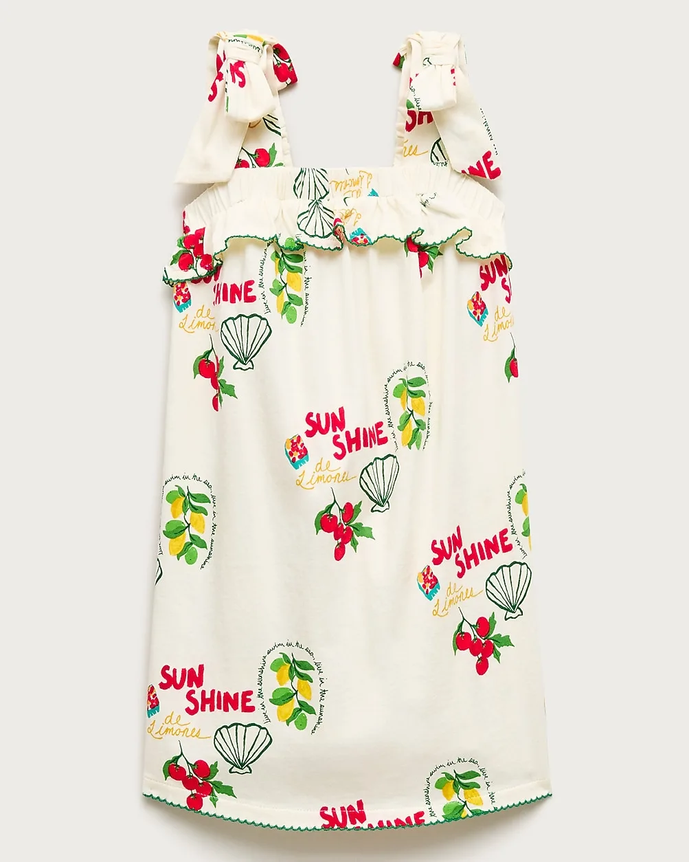 Tie-Shoulder Dress in Broken-In Jersey by J.Crew