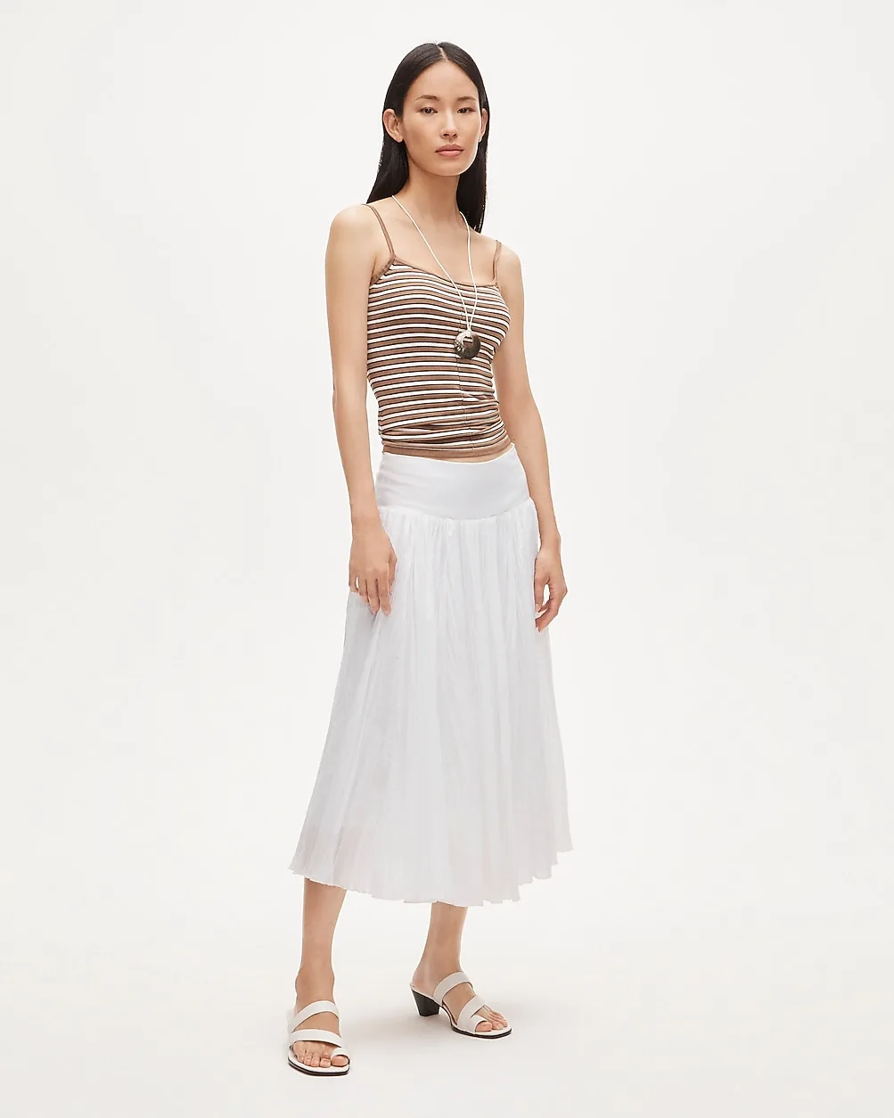 Midi Crinkle Skirt by J.Crew