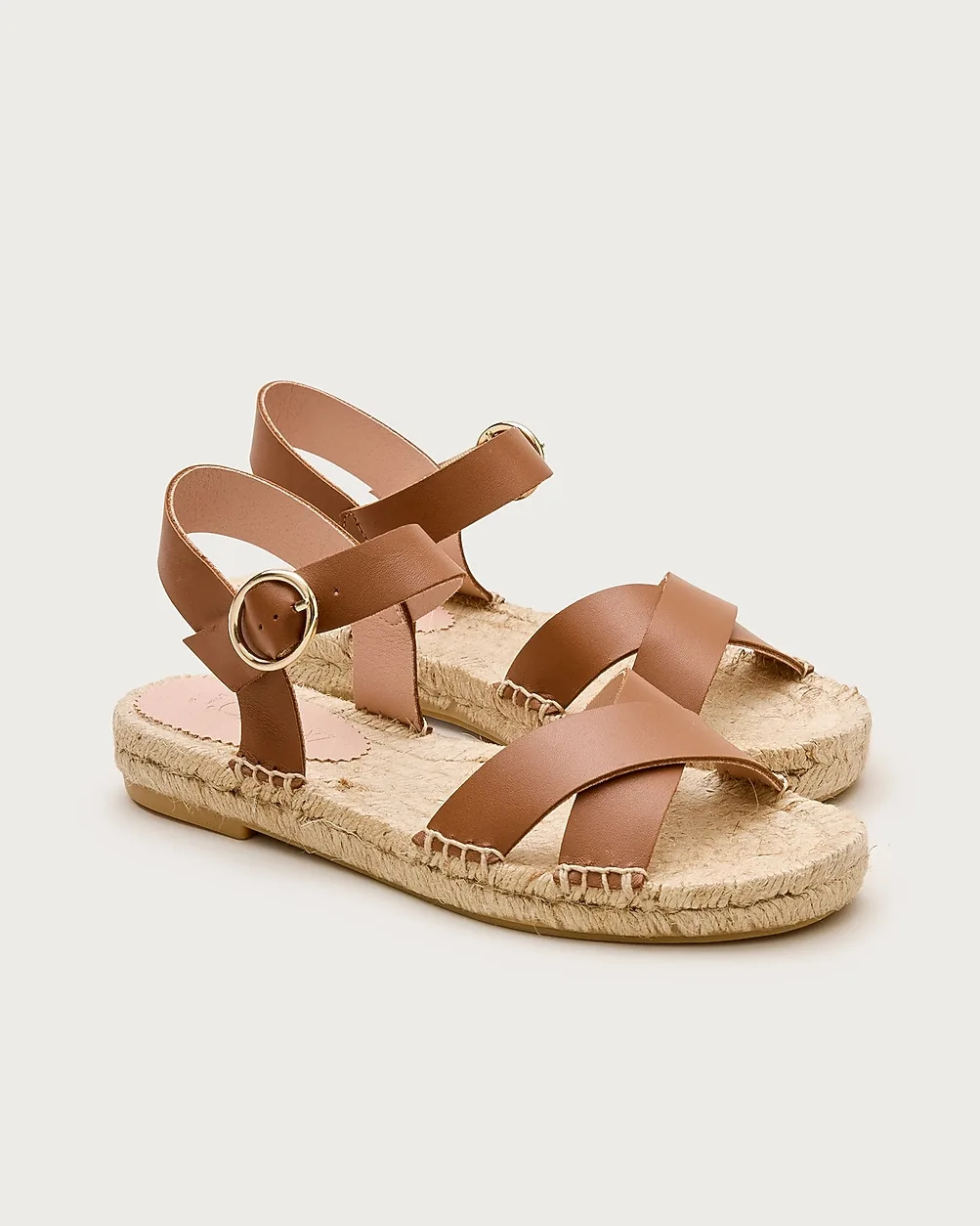 Made-in-Spain Platform Espadrilles in Leather by J.Crew