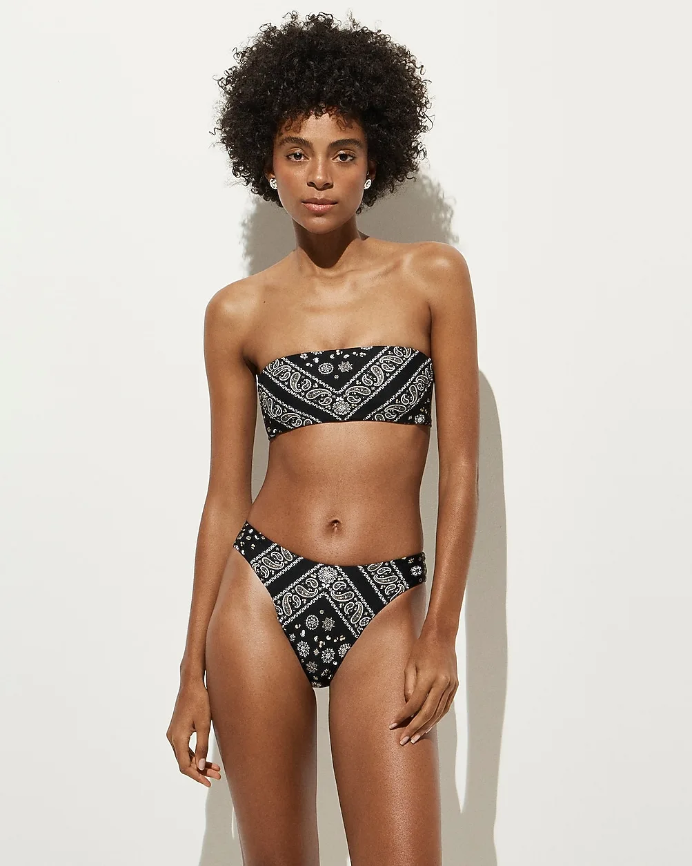 Heritage 1989 High-Leg Bikini Bottom in Bandana-Print Classic Sculpt™ by J.Crew