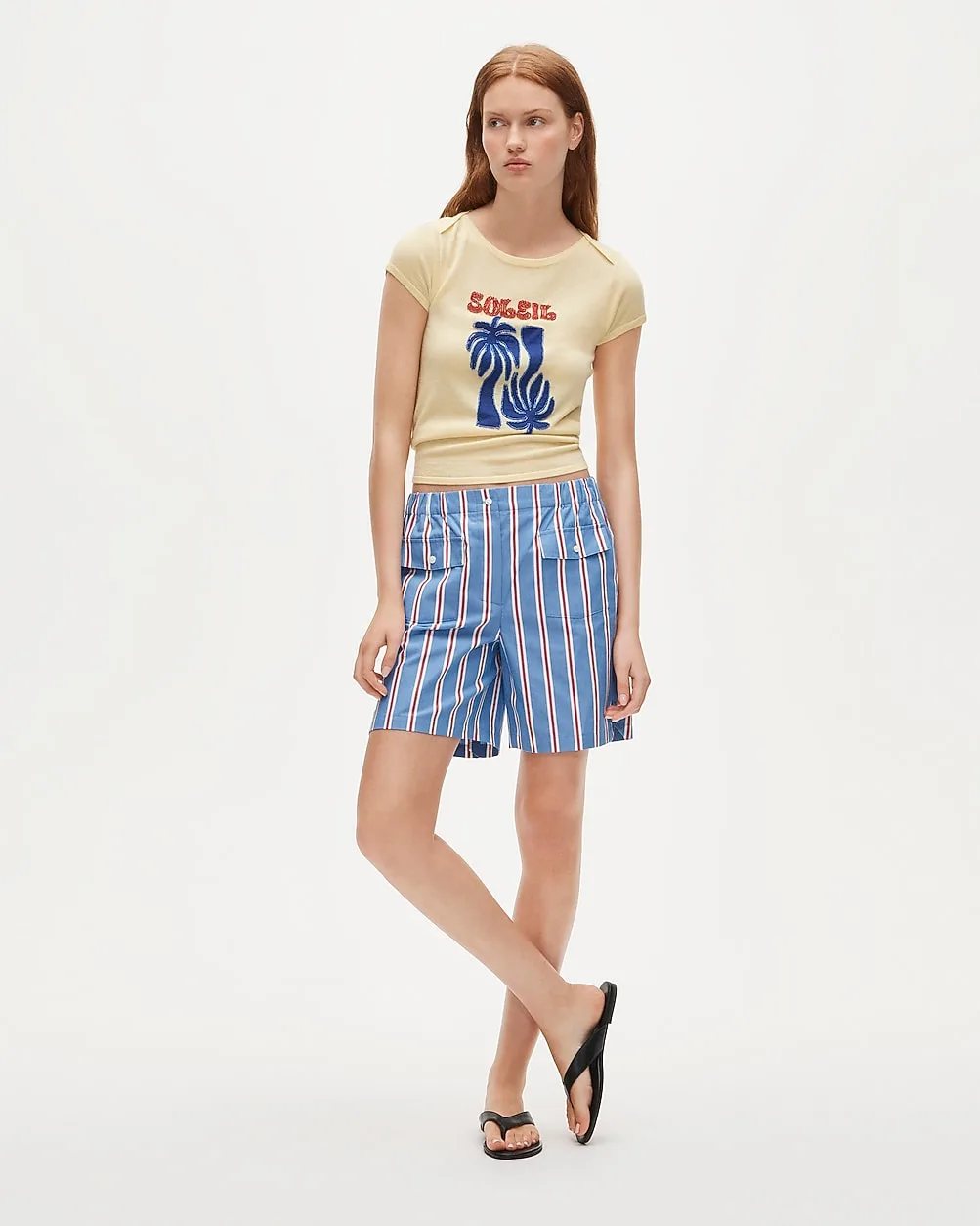 Long Boxer Short in Oxford Stripe by J.Crew