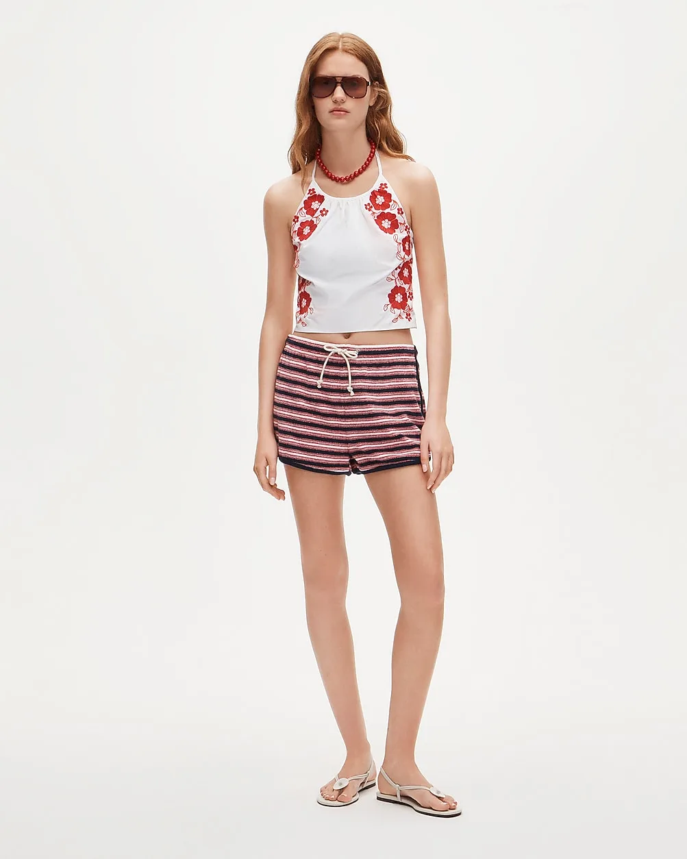 Towel Terry Short in Stripe by J.Crew