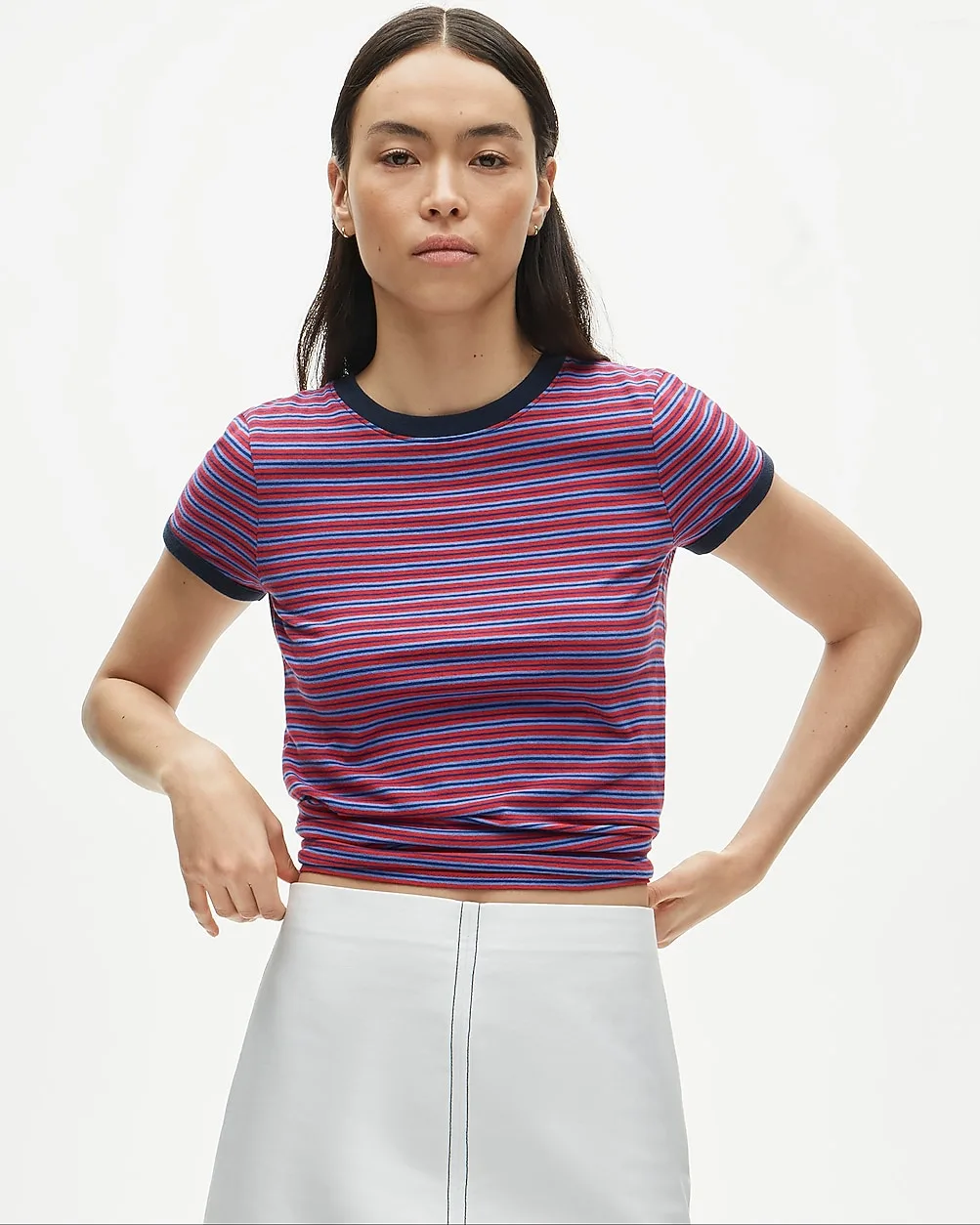 Vintage Jersey Ringer T-Shirt in Stripe