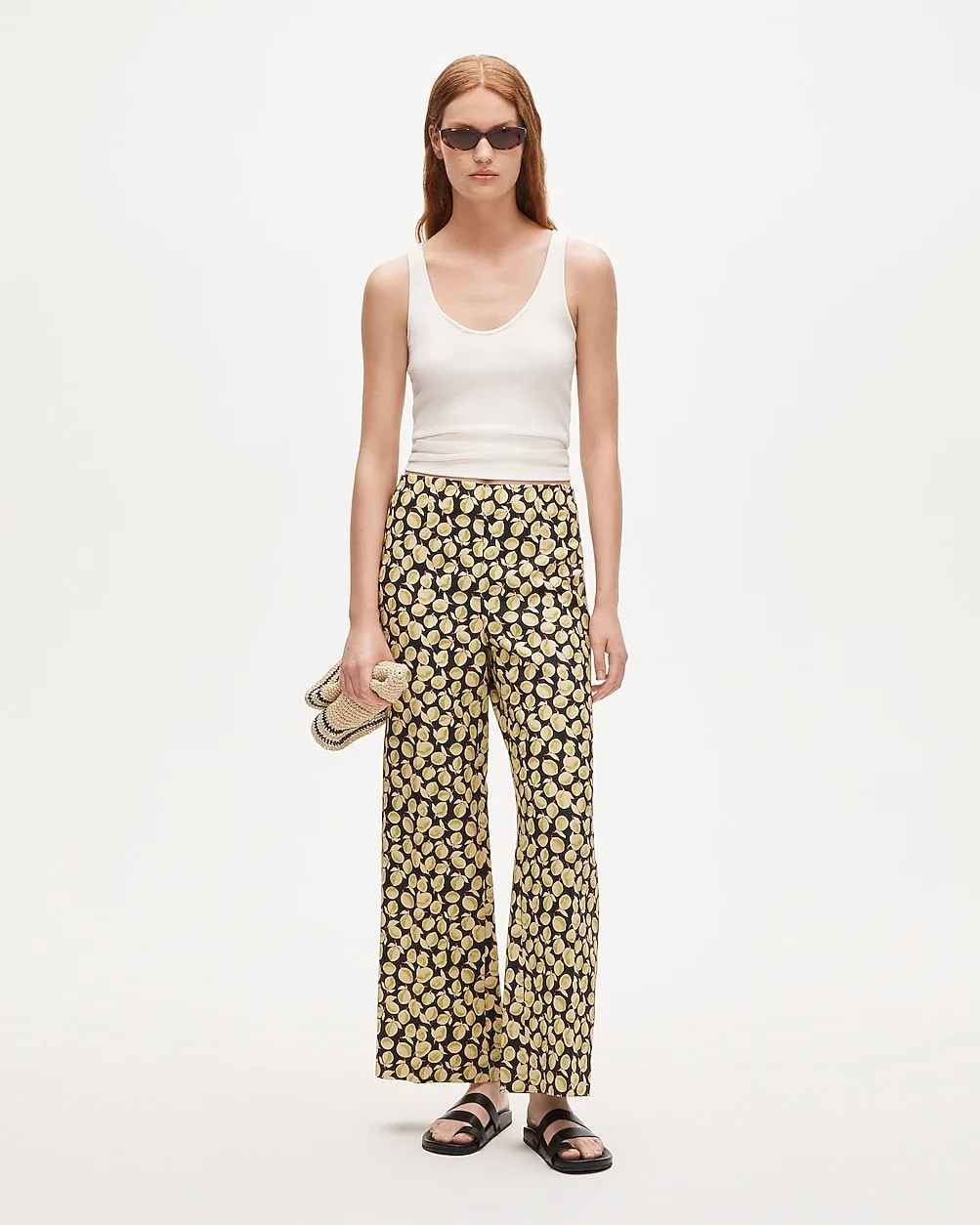 Rori Pant in Lemon Print by J.Crew