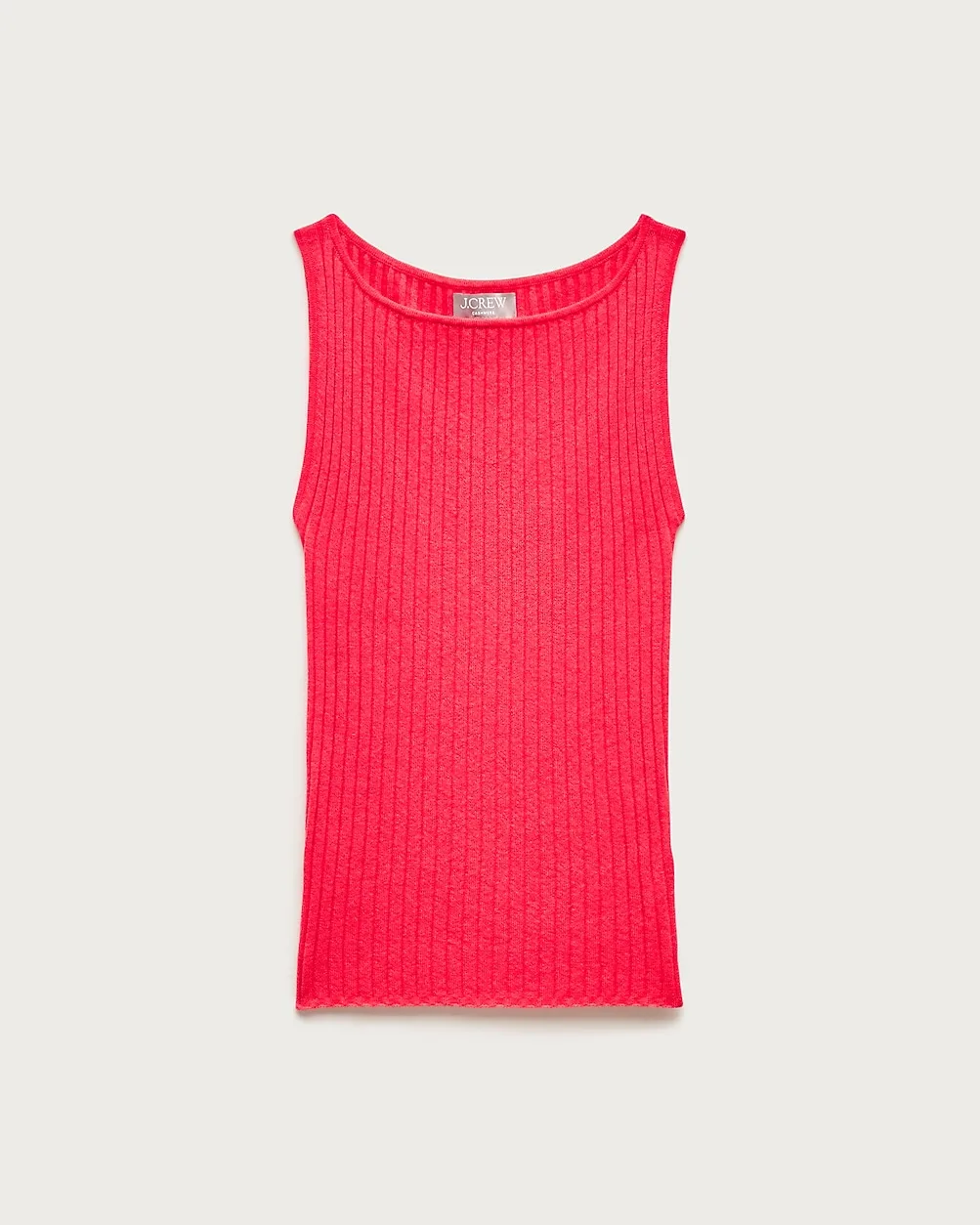 Featherweight Cashmere Boatneck Ribbed Tank Top by J.Crew