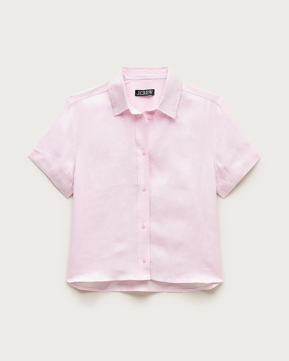 Gamine Button-Up Shirt in Linen by J.Crew