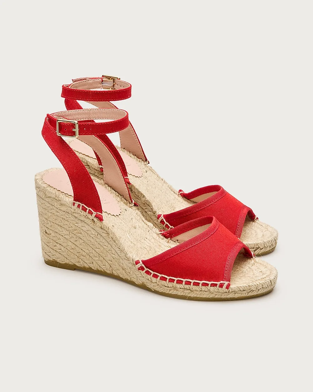 Made-in-Spain Espadrille Wedges with Piping by J.Crew