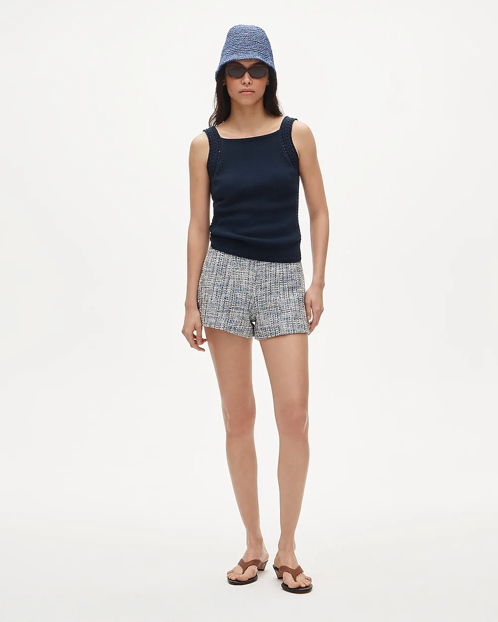 Tap Short in Textured Italian Tweed by J.Crew