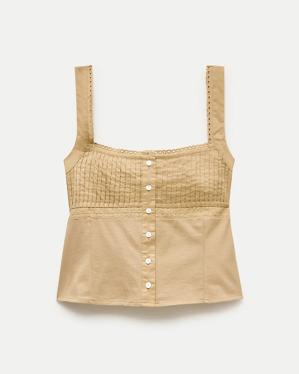 Pintuck Tank Top by J.Crew