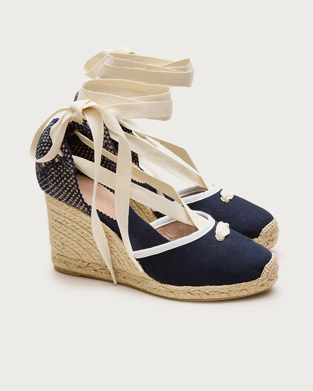 Made-in-Spain Espadrille Lace-Up Wedges by J.Crew