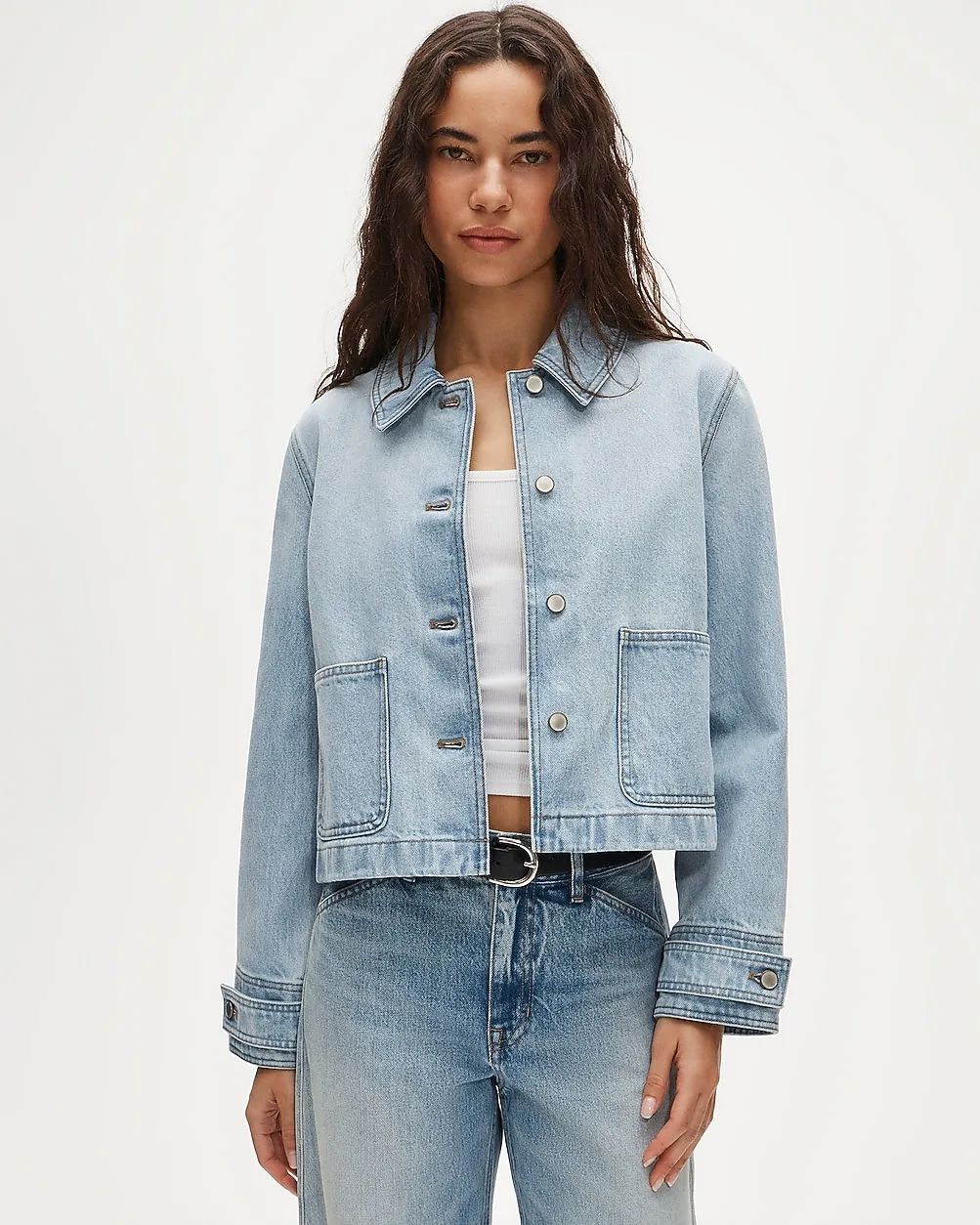 Cropped Barn Jacket™ in Denim