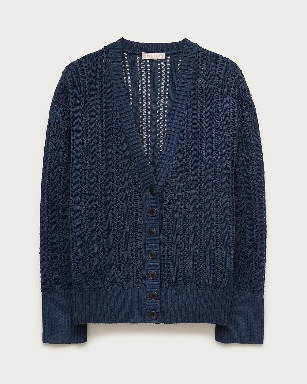 Pointelle V-Neck Cardigan by J.Crew