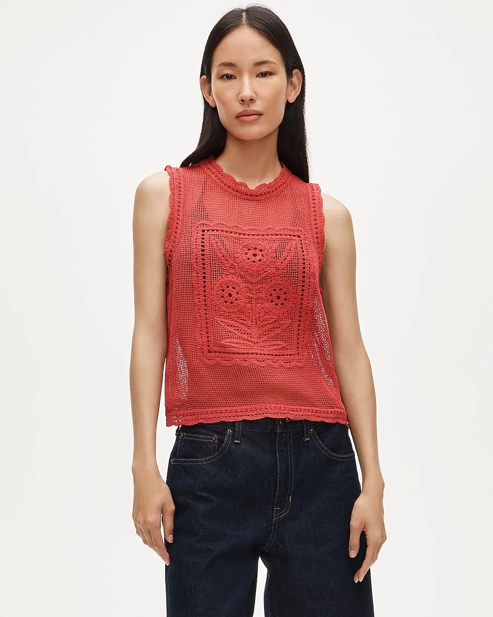 Crochet Floral Tank Top