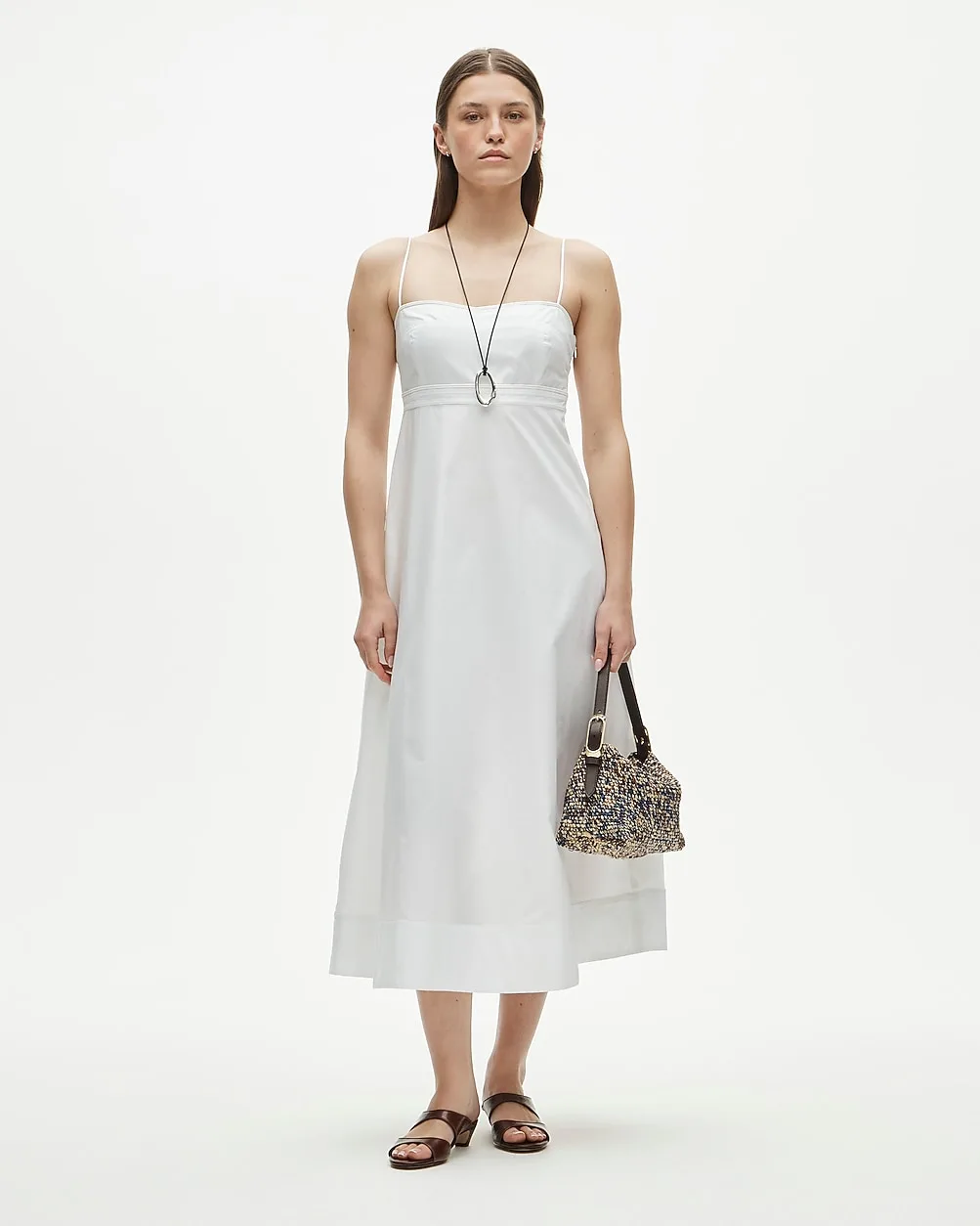 Empire-Waist Dress in Cotton Poplin by J.Crew