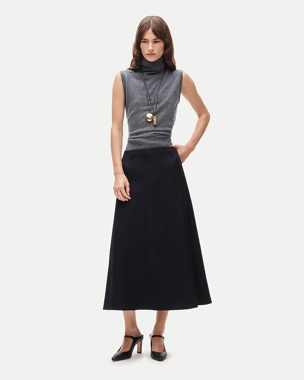 A-Line Skirt in Bouclé by J.Crew