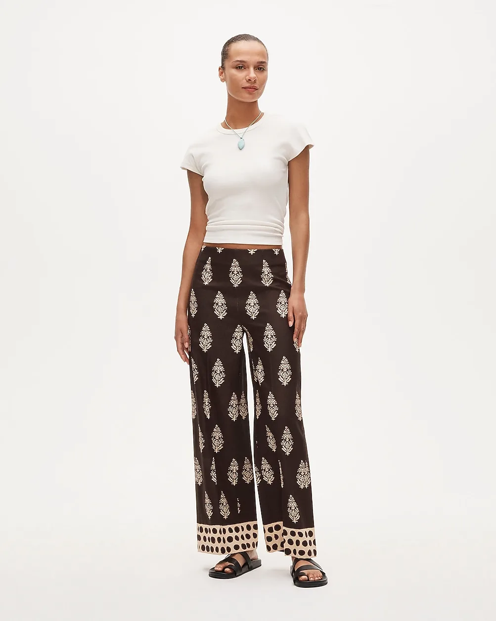 Rori Pant in Cocoa Block Print