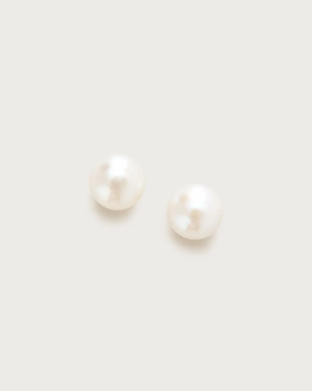 Silver-Plated Freshwater Pearl Stud Earrings by J.Crew