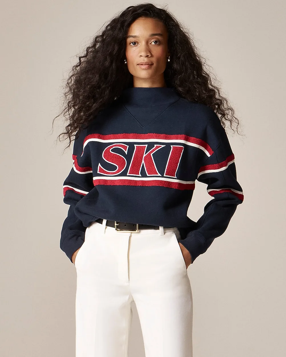 Heritage Fleece Ski Graphic Sweatshirt by J.Crew