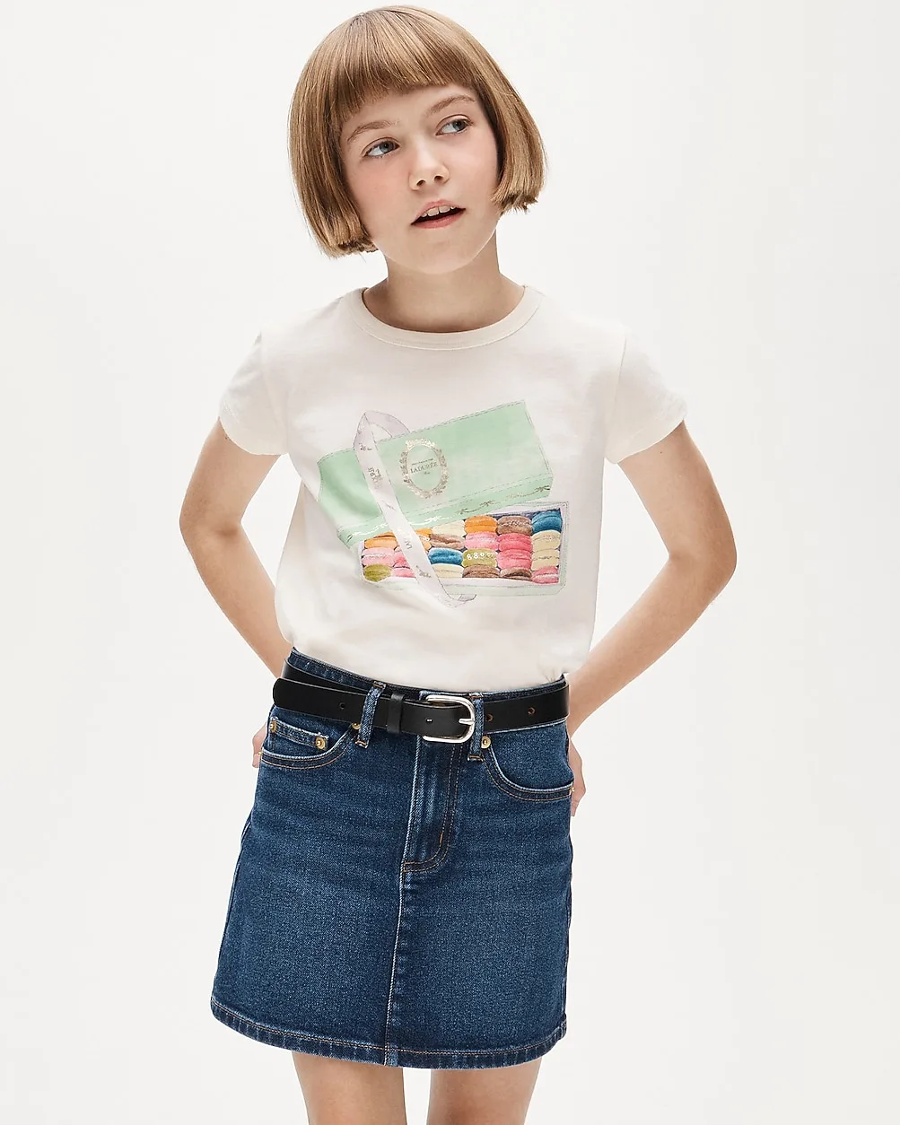 Ladurée x Crewcuts Macaron Graphic T-Shirt with Sequins by J.Crew