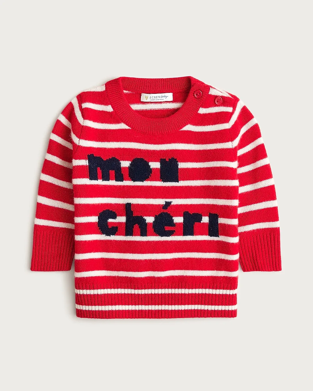 Baby Cashmere Mon Cheri Crewneck Sweater by J.Crew