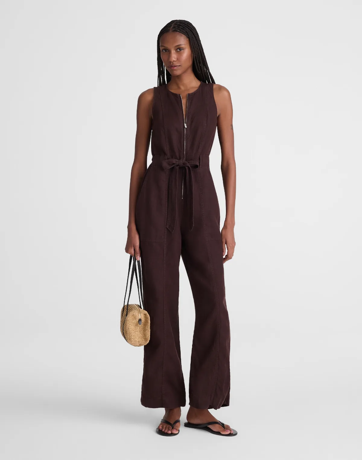Utility Coverall Straight-Leg Jumpsuit by MW