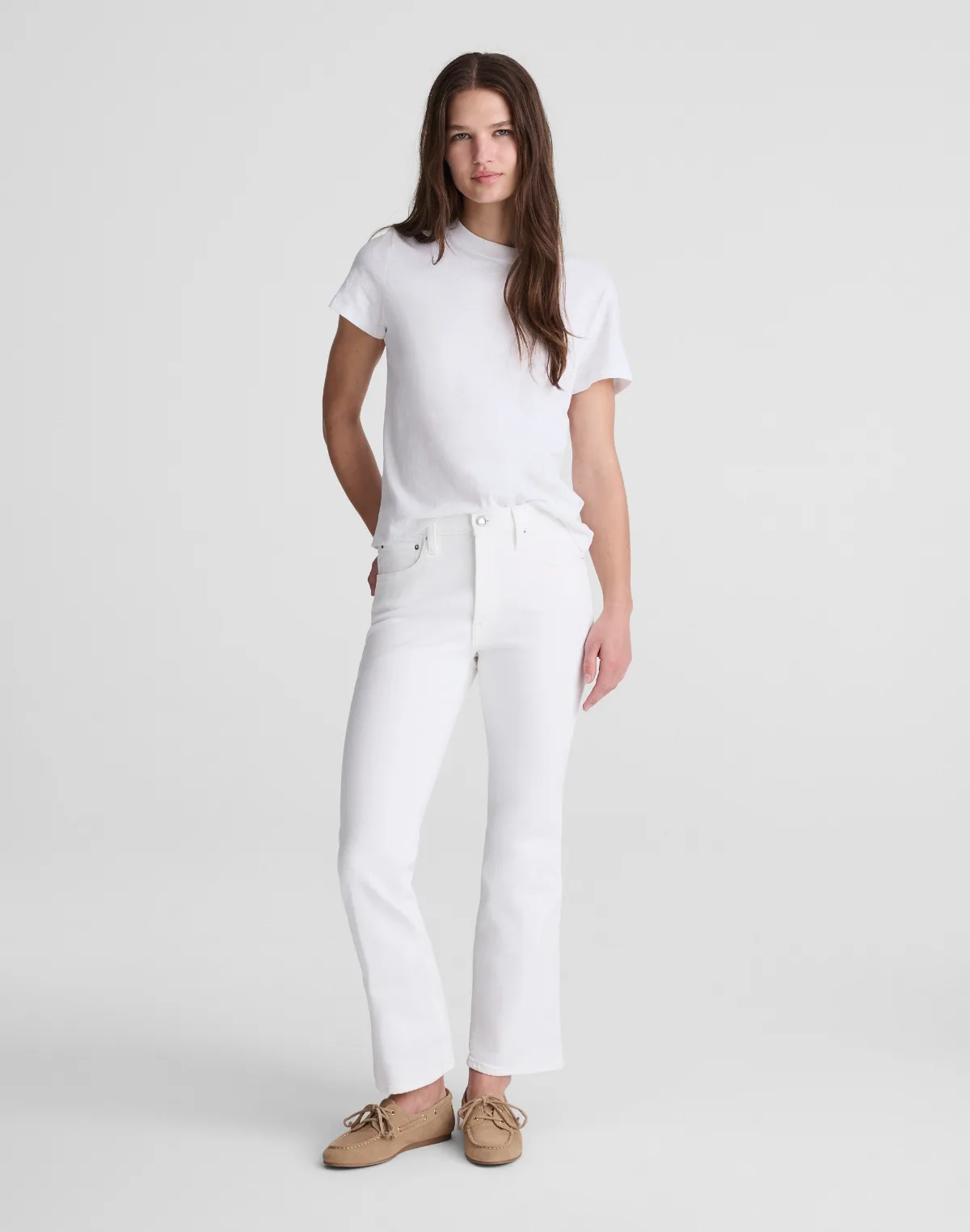 The Flare Crop Jean in Super Stretch Denim by MW