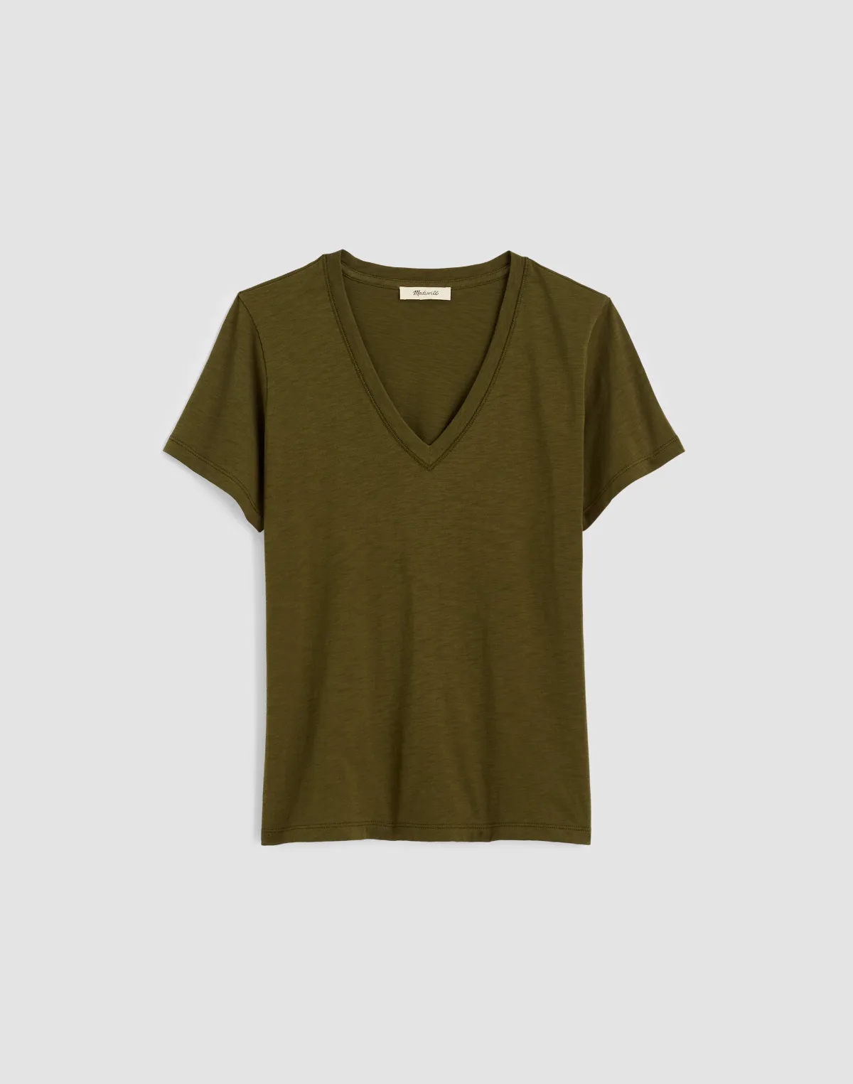 The Easy V-Neck Tee in Soft Slub by MW