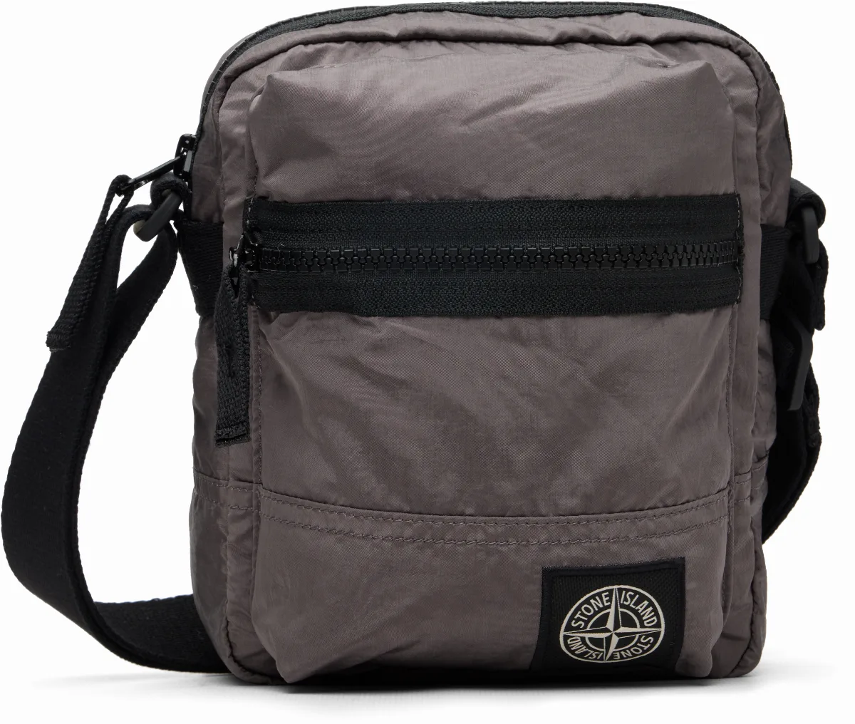 Taupe 9200015 Coated Nylon Metal ECONYL Bag by Stone Island
