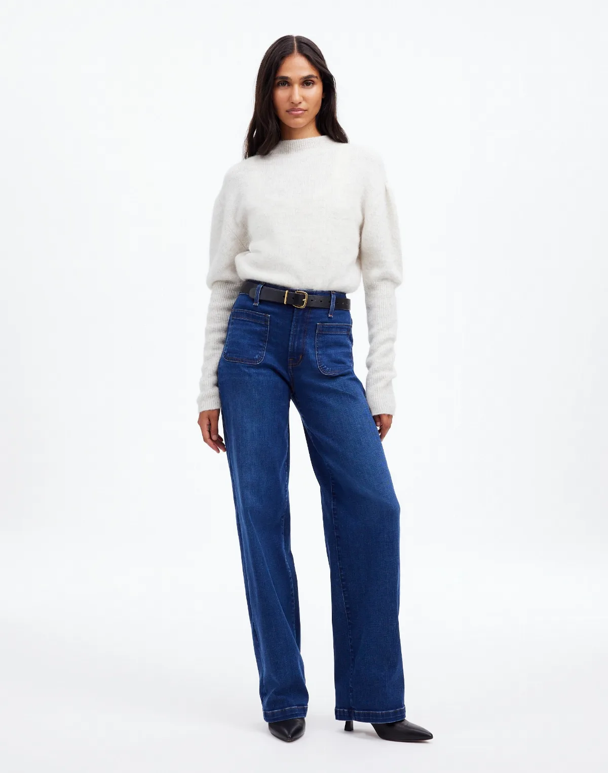 The Emmett Wide-Leg Jean in Allentown Wash: Patch Pocket Edition by MW