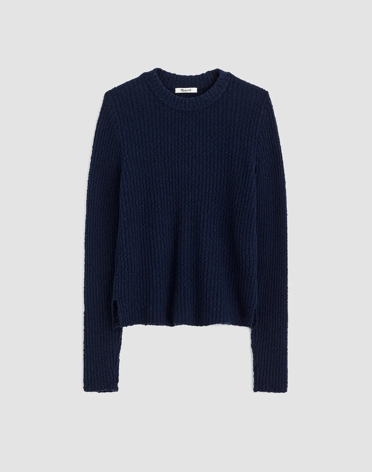 Bouclé-Knit Crewneck Sweater by MW