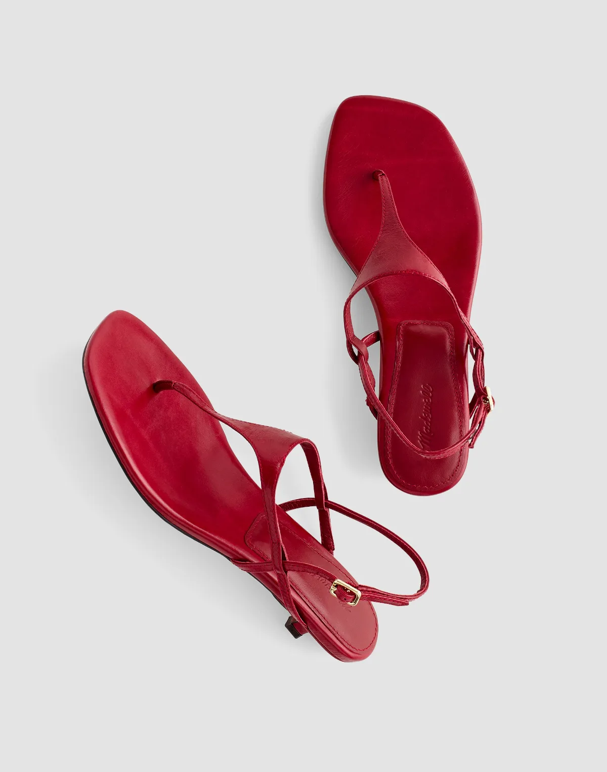 The Chiara Kitten Heel Slingback Sandal in Crinkled Leather