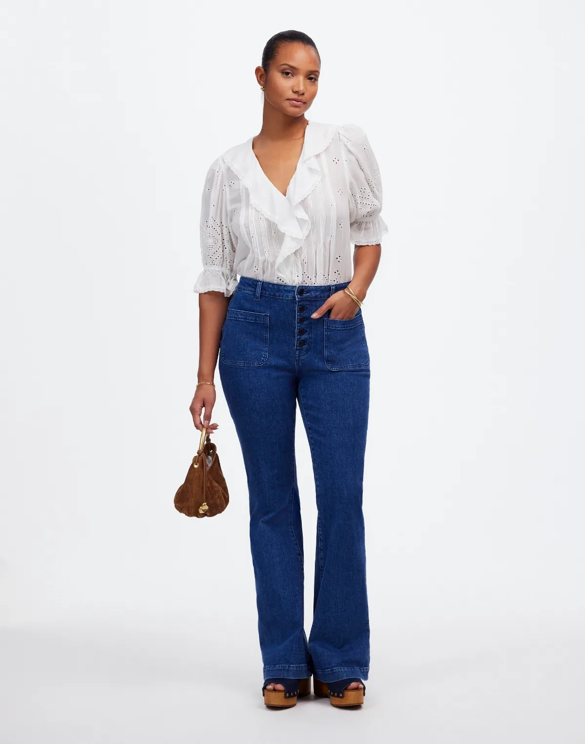 Curvy Flea Market Flare Jeans by MW
