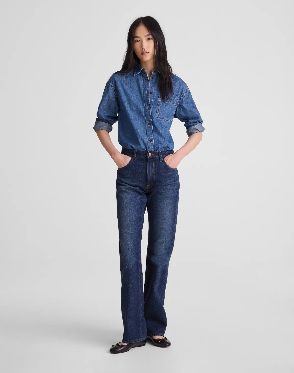 Relaxed Bootcut Jeans in Japanese Denim by MW