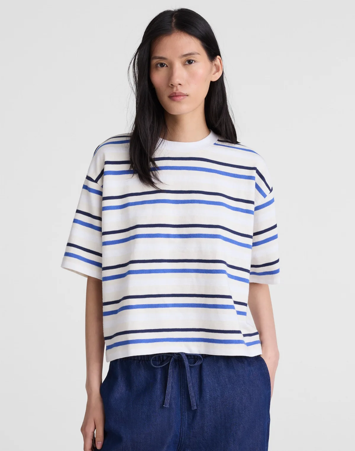 The Easy Crewneck Short-Sleeve Tee by MW