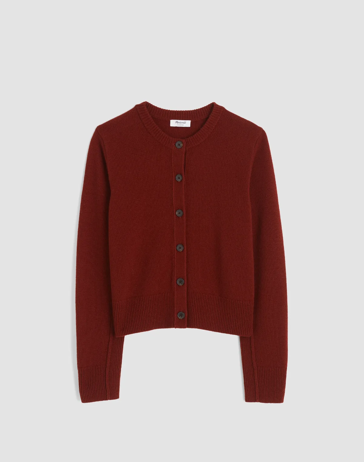 Cashmere Button-Front Cardigan Sweater