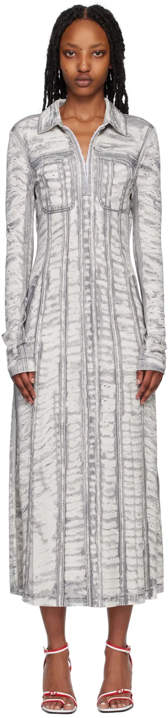 Gray D-Randal Midi Dress