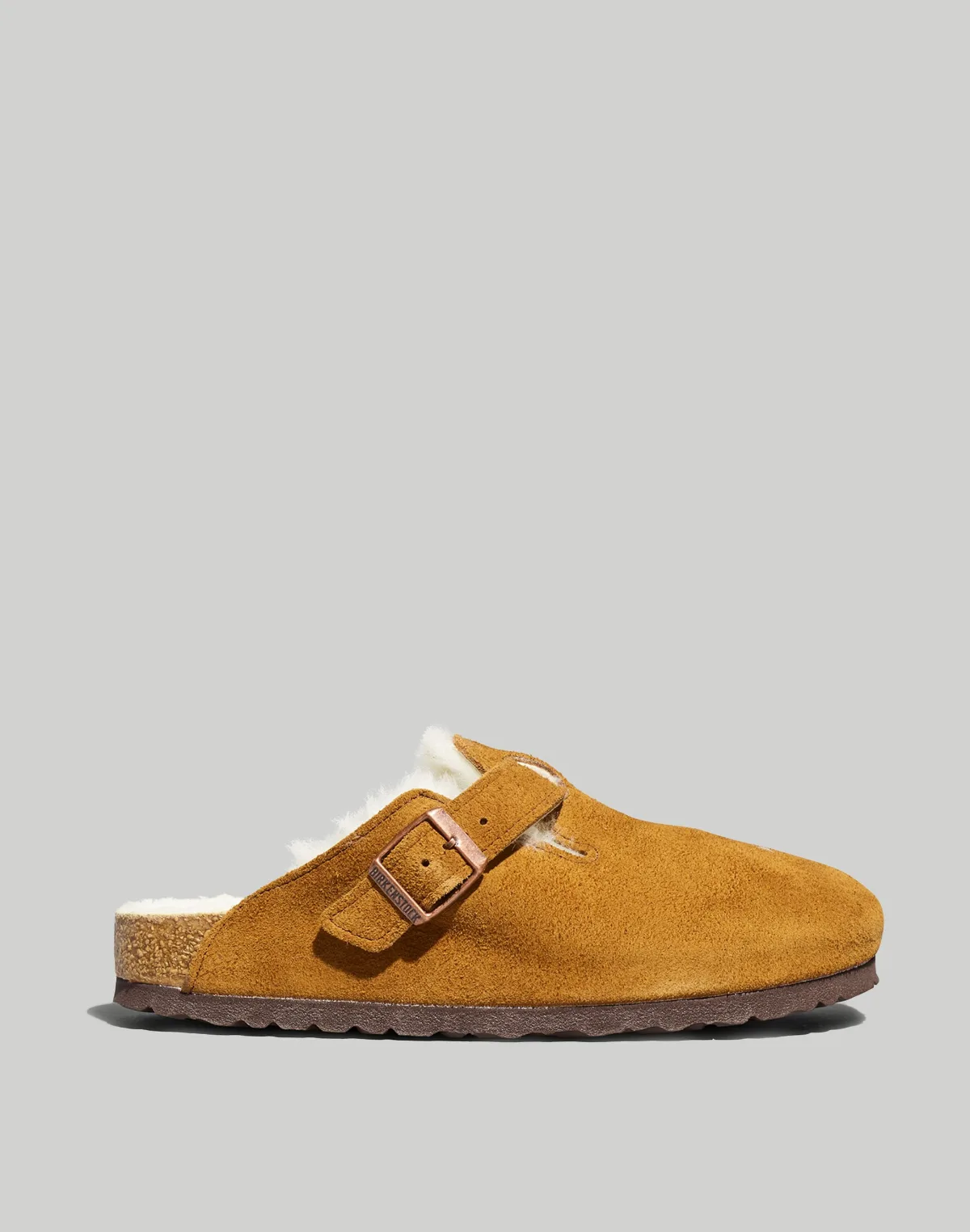 Birkenstock® Suede Boston Clogs in Shearling by MW