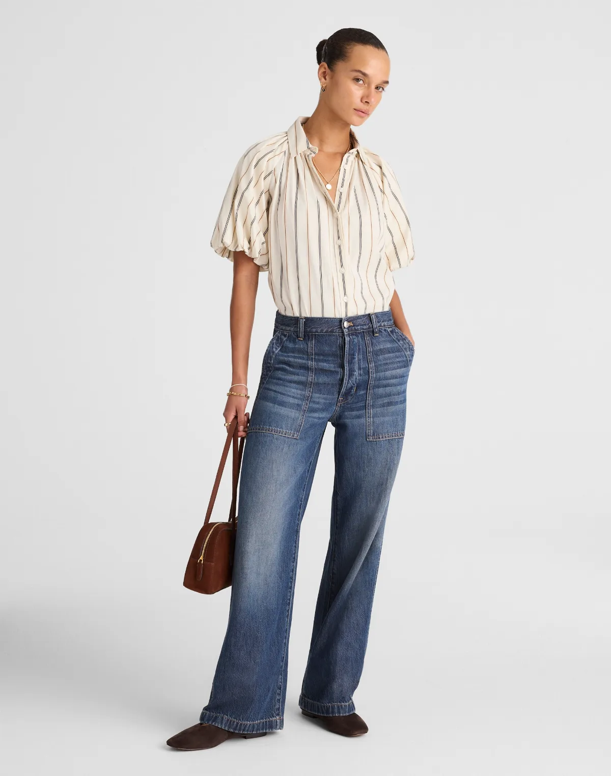 The Low-Slung Baggy Jean in Airy Denim by MW