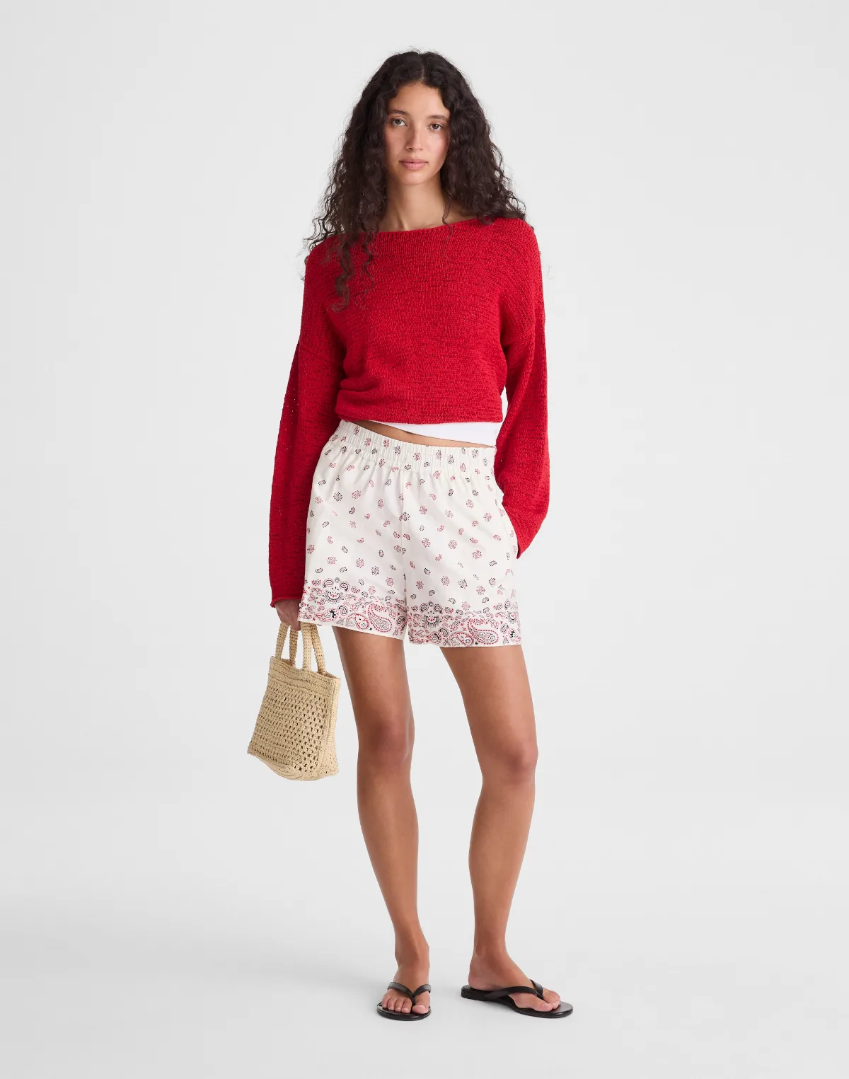 Pull-On Shorts in Poplin by MW