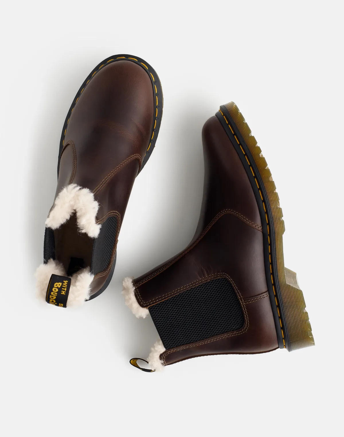 Dr. Martens® 2976 Lenore Faux Fur-Lined Chelsea Boots by MW