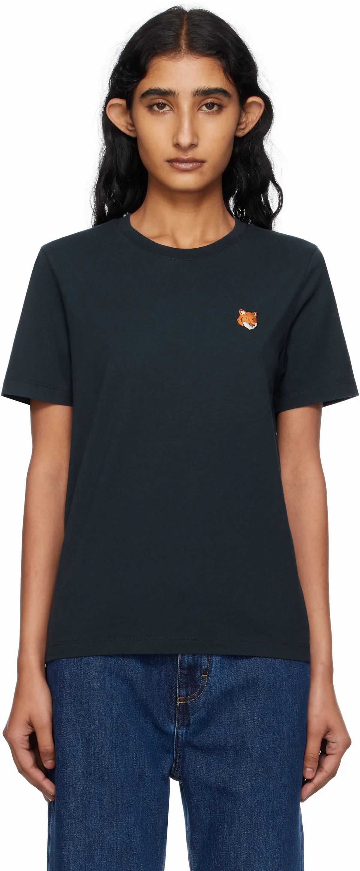 Navy Fox Head T-shirt